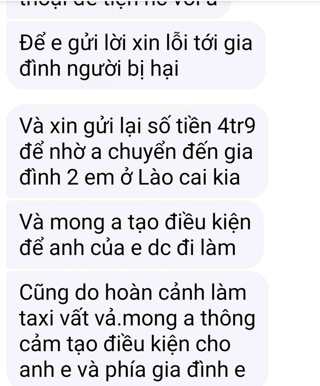 Vụ chặt chém 4,9 triệu đồng tiền xe: Người nhà tài xế xin trả lại tiền? - 2 Vụ chặt chém 4,9 triệu đồng tiền xe: Người nhà tài xế xin trả lại tiền? - 2