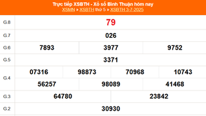 XSBTH 3/7 - Kết quả xổ số Bình Thuận hôm nay 3/7/2025 - Trực tiếp XSBTH ngày 3 tháng 7