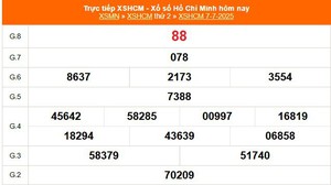 XSHCM 7/7 - XSTP thứ Hai - Kết quả xổ số Hồ Chí Minh hôm nay ngày 7/7/2025