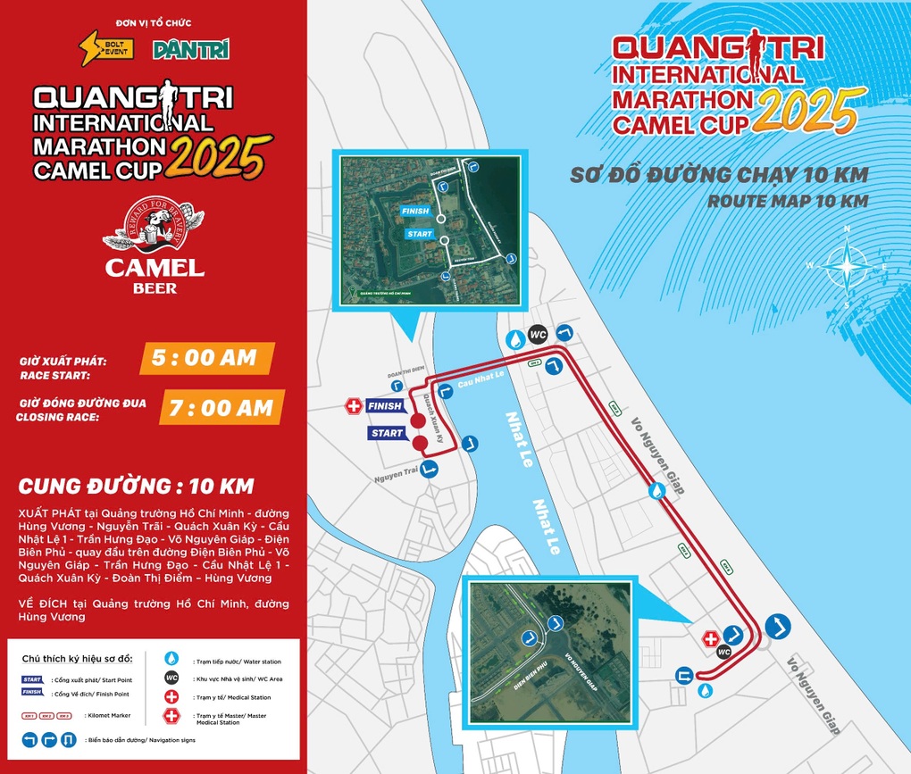 Lộ trình thi đấu tại Quang Tri International Marathon 2025 - Camel Cup - 2 Lộ trình thi đấu tại Quang Tri International Marathon 2025 - Camel Cup - 2