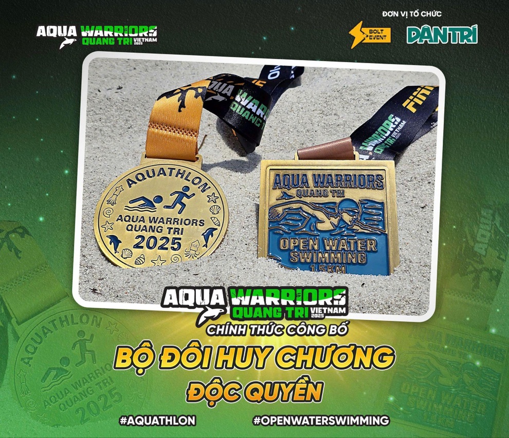 Aqua Warriors Quảng Trị 2025 công bố bộ đôi huy chương độc quyền - 1 Aqua Warriors Quảng Trị 2025 công bố bộ đôi huy chương độc quyền - 1
