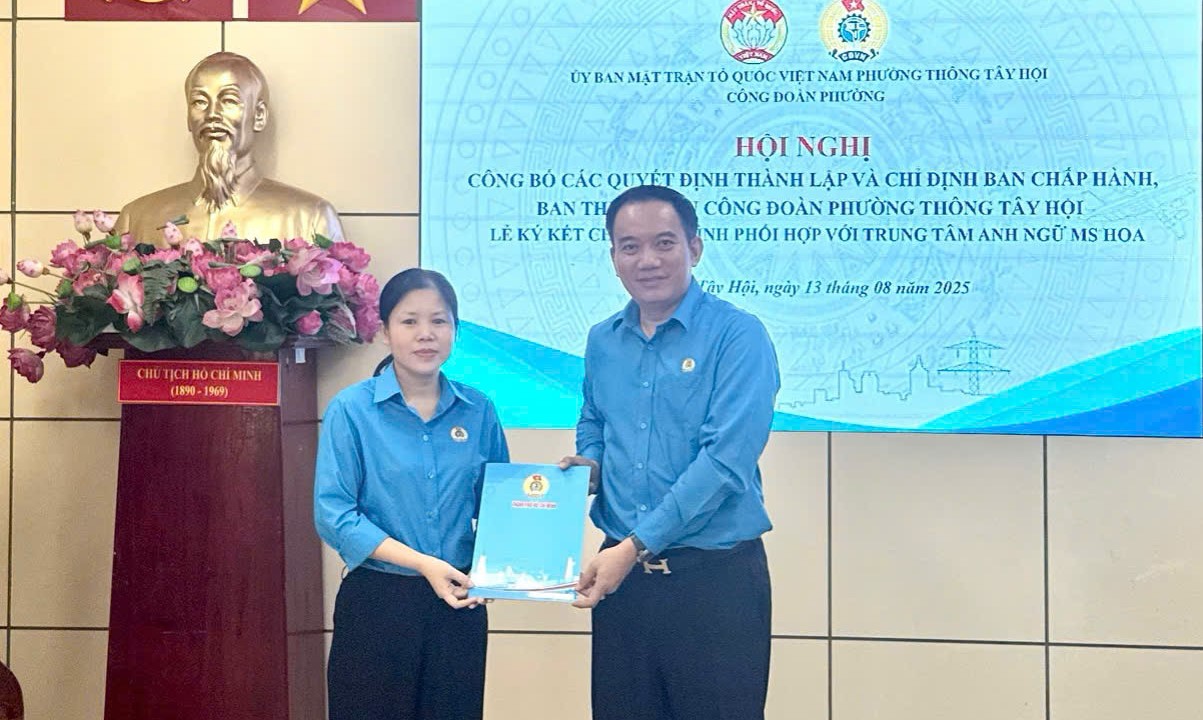 Công đoàn phường, xã đẩy mạnh chăm lo cho đoàn viên sau khi thành lập- Ảnh 4.