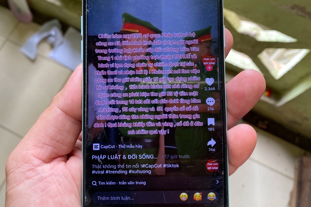 Bác thông tin chủ tịch phường bị bắt, thu giữ hàng chục tỷ đồng và sổ đỏ - 1 Bác thông tin chủ tịch phường bị bắt, thu giữ hàng chục tỷ đồng và sổ đỏ - 1
