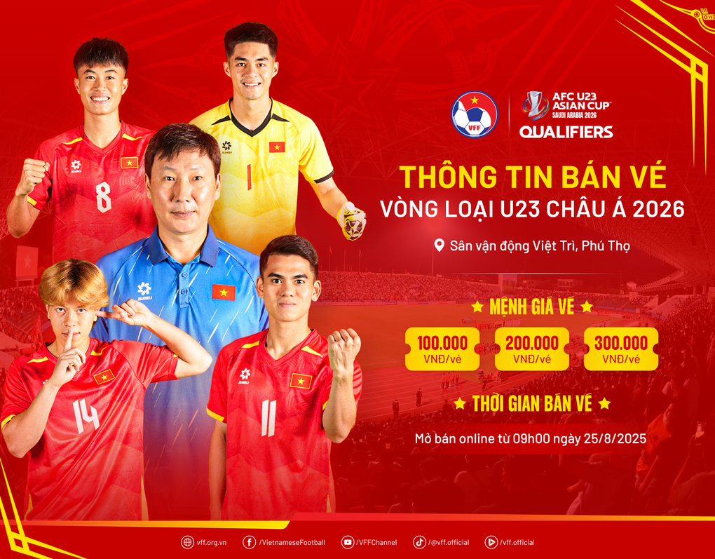 Lịch thi đấu của U23 Việt Nam ở vòng loại U23 châu Á 2026 - 4 Lịch thi đấu của U23 Việt Nam ở vòng loại U23 châu Á 2026 - 4