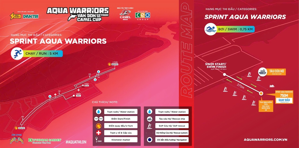 Đường bơi và đường chạy tại Aqua Warriors Vân Đồn 2025 - Camel Cup - 5