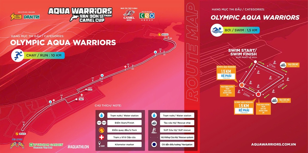 Đường bơi và đường chạy tại Aqua Warriors Vân Đồn 2025 - Camel Cup - 4