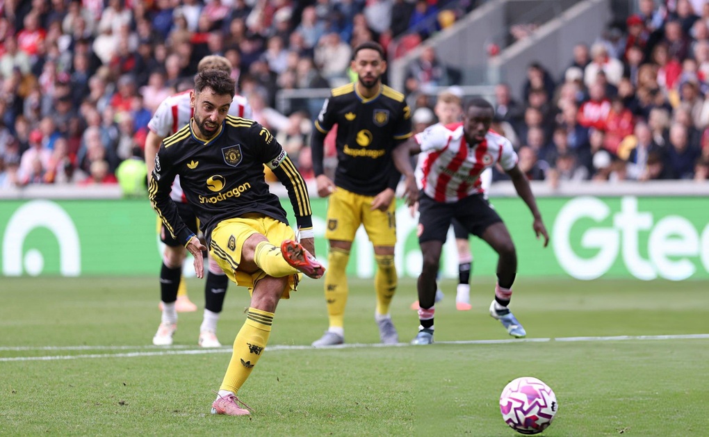 Fernandes đá hỏng phạt đền, Man Utd nhận trái đắng trước Brentford - 2