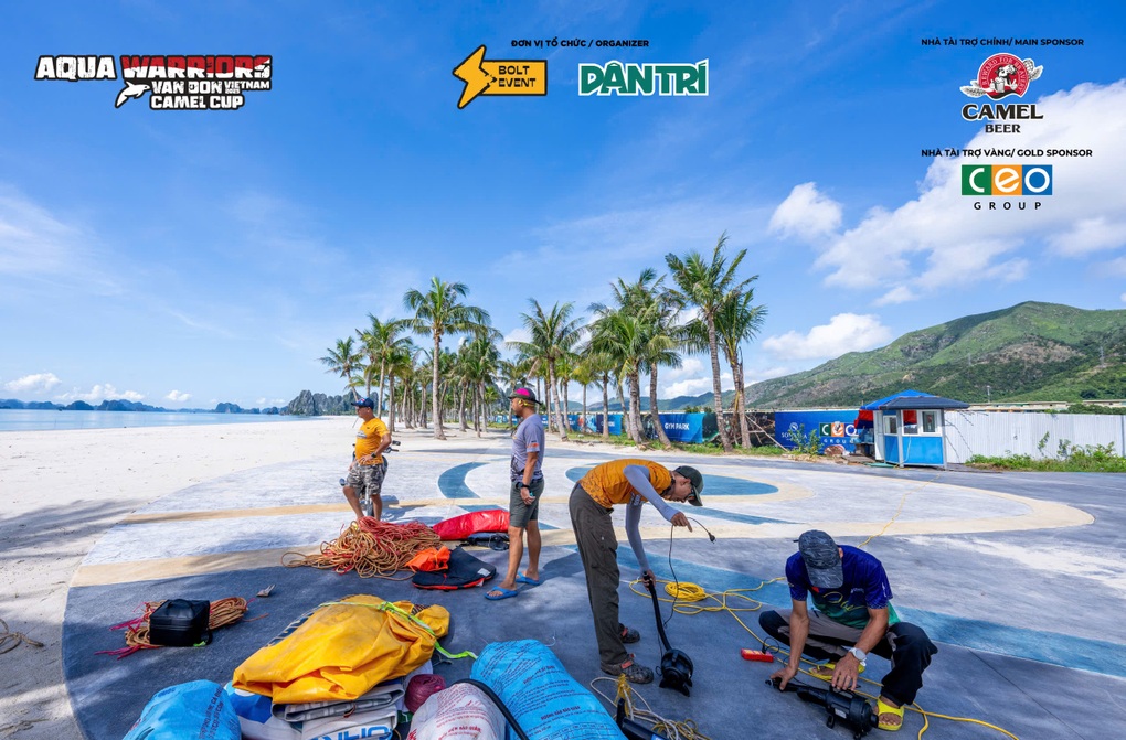 Aqua Warriors Vân Đồn 2025 - Camel Cup: Ban tổ chức kiểm tra an toàn đường bơi - 1